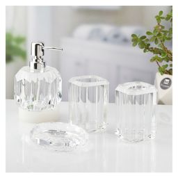 Kookee Acrylic Bathroom Set of 4 with Soap Dispenser-picture-24