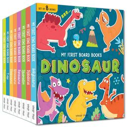 My First Board Books Dinosaur Box Set of 8 Books Boxed Set - English-10
