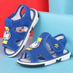 Cute Walk by Babyhug Velcro Closure Sandals with Applique - Blue-image-38