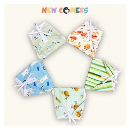 NEW COMERSPure Muslin Double Layered Langot For New Born Baby Pack Of 5-Medium-27