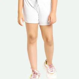 Ariel Cotton Knit Heart Printed Shorts - Grey-picture-28