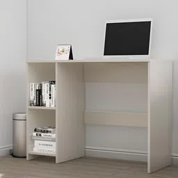 HEXA RED White Engineered Wood Study Table For Work From Home Students & Computer Table image 3
