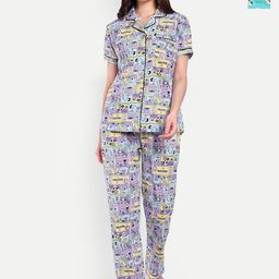Bedtime Story Women Pack of 2 Cartoon Characters Printed Night Suit-image-59