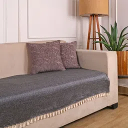 STITCHNEST Set of 1 Black Solid 70'' x 30'' Sofa Protector image 5