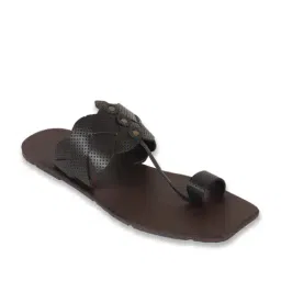 Metro Men's Brown Toe Ring Sandals-picture-22