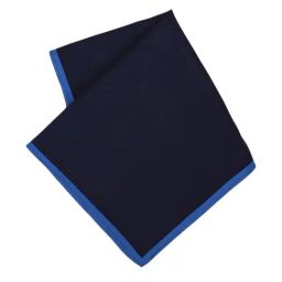 Louis Philippe Navy Solid Pocket Square-image-44