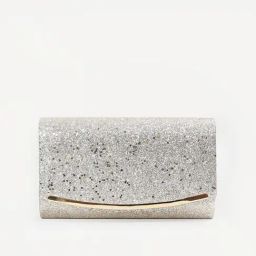 Code by Lifestyle Silver Embellished Clutch-95
