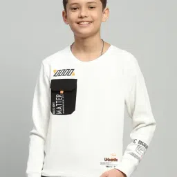 Monte Carlo Boys White Cotton Blend Printed Sweatshirt-picture-14