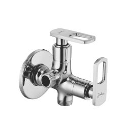Jabra 2 in 1 Angle Cock Apolo Series Brass Chrome Finish Wall Mount Silver-image-77