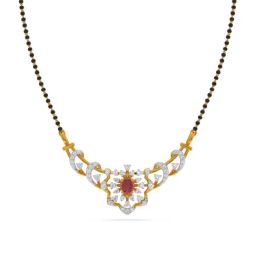 Kisna Diamond & Gold Jewellery 14k Gold & Diamond Kate Mangalsutra for Women-image-28
