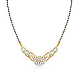 Kisna Diamond & Gold Jewellery 14k Gold & Diamond Kamila Mangalsutra for Women-image-27