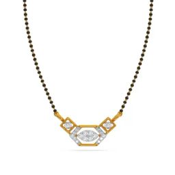 Kisna Diamond & Gold Jewellery 18k Gold & Diamond Katelyn Mangalsutra for Women-image-84