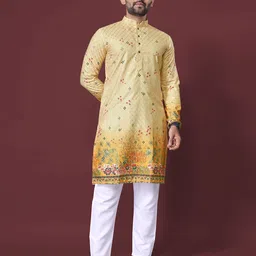 Moda Rapido Men Ethnic Motifs Printed Festive Straight Kurta-picture-18