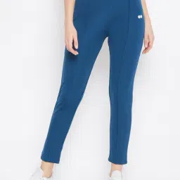 Clovia Teal Slim Fit Tights-image-15