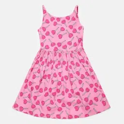Elle Kids Pink Printed Dress-image-66