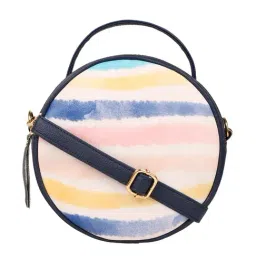 Bagsy Malone Navy Blue Printed Medium Handbag-10