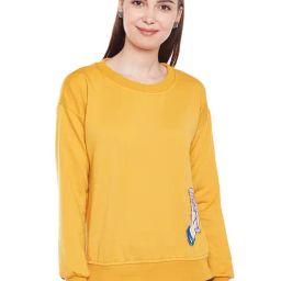 Belle Fille Yellow Patchwork Sweatshirt-image-19