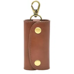 Tohl Sintra Tan Casual Leather Bi-Fold Wallet,Keychain & Key Tag Set for Men image 4