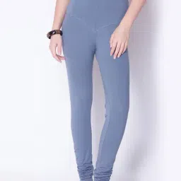 Dollar Missy Steel Grey Cotton Leggings-image-43