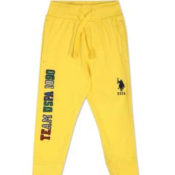 U.S. Polo Assn. Kids Yellow Applique Joggers-image-68