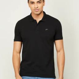 Fame Forever by Lifestyle Black Regular Fit Polo T-Shirt-picture-29
