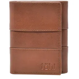 Tohl Ravello Tan Casual Leather Bi-Fold Wallet,Card Holder & Key Tag Set for Men image 2