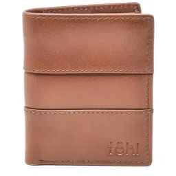 Tohl Ravello Tan Casual Leather Bi-Fold Wallet,Card Holder & Key Tag Set for Men image 4