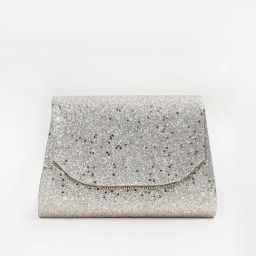 Code by Lifestyle Silver Embellished Clutch-88