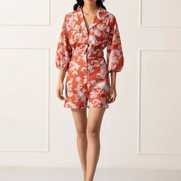 20Dresses Rust & White Printed Playsuit-picture-57