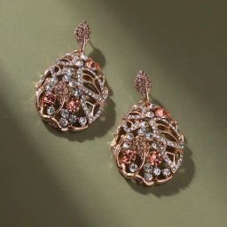 SOHI Abstract Leaf Drop Earrings For Women-image-17