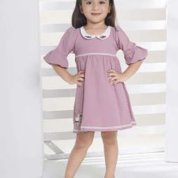 Peppermint Kids Pink Polyester Regular Fit 1 Dress-picture-41