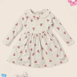 Nauti Nati Print Peter Pan Collar Fit & Flare Dress-36