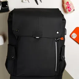 VOYAGER PARIS Unisex Backpack with USB Charging Port-21