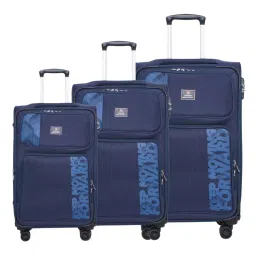 SWISS MILITARY Neptune Small, Medium, Large 55 cm, 65 cm, 75 cm (20 inch, 24 inch, 28 inch) Navy Blue Trolley Bag (Set of 3)-image-27