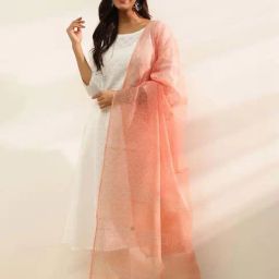 Fabindia PeachDupatta-36