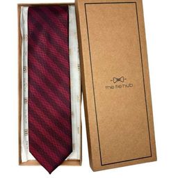 The Tie Hub Men Striped Broad Tie-15