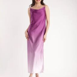 Fablestreet Purple Relaxed Fit Midi Dress-picture-0