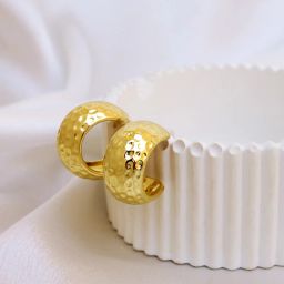 Perfectly Average Puffed Texture Hoops image 1