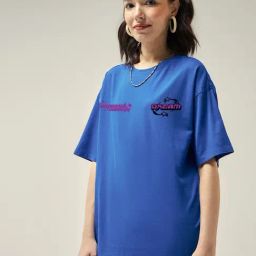 Bewakoof Blue Graphic T-Shirt-image-34