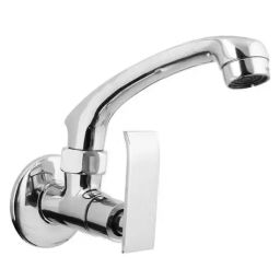 Jabra Sink Cock (H) Brizo Series Brass Chrome Finish Wall Mount Silver-image-95