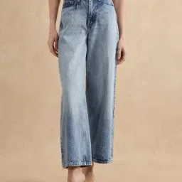 RAREISM Blue Cotton Solid Jeans-picture-46