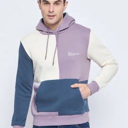 Camla Mauve Regular Fit Hooded Sweatshirt-picture-15