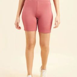 Sweet Dreams Pink Slim Fit Sports Shorts-image-30