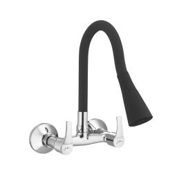 Jabra Dual Flow Sink Mixer Brizo Series Brass Chrome Finish Wall Mount Black-image-54