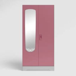 Godrej Interio Slimline Dusty Rose Alloy Steel 2 Door Almirah (1 Year Warranty)-image-82