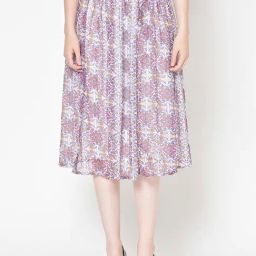 Scorpius White Floral Skirts-image-39