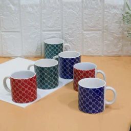 Femora Multicolor Ceramic Handcrafted Tea Cups (0.18 L) - Set of 6-image-17