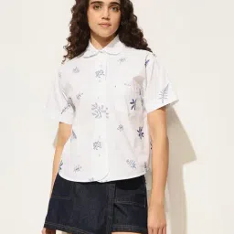 Only White Cotton Embroidery Shirt-picture-42
