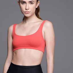 Inddus Peach-Coloured Non Wired Non Padded Seamless Bra Top-21