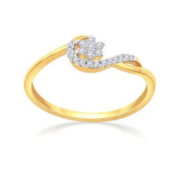 Malabar Gold and Diamonds 18k Rose Diamond Ring for Women-image-37